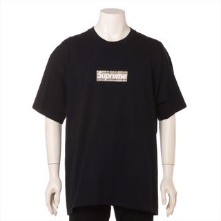 バーバリー(BURBERRY)の美品 バーバリー シュプリーム コラボ Box Logo Tee 半袖 Ｔシャツ 服 ノバ チェック ロゴ プリント 人気 XLサイズ メンズ TMT 0925-E34(Tシャツ/カットソー(半袖/袖なし))