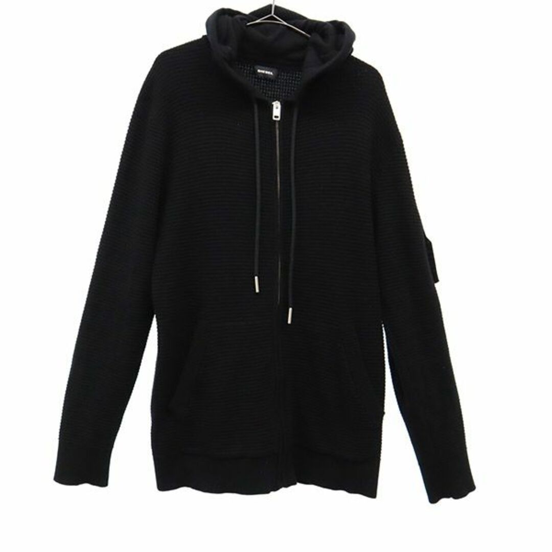 DIESEL - ディーゼル ジップパーカー M ブラック DIESEL メンズ 【中古