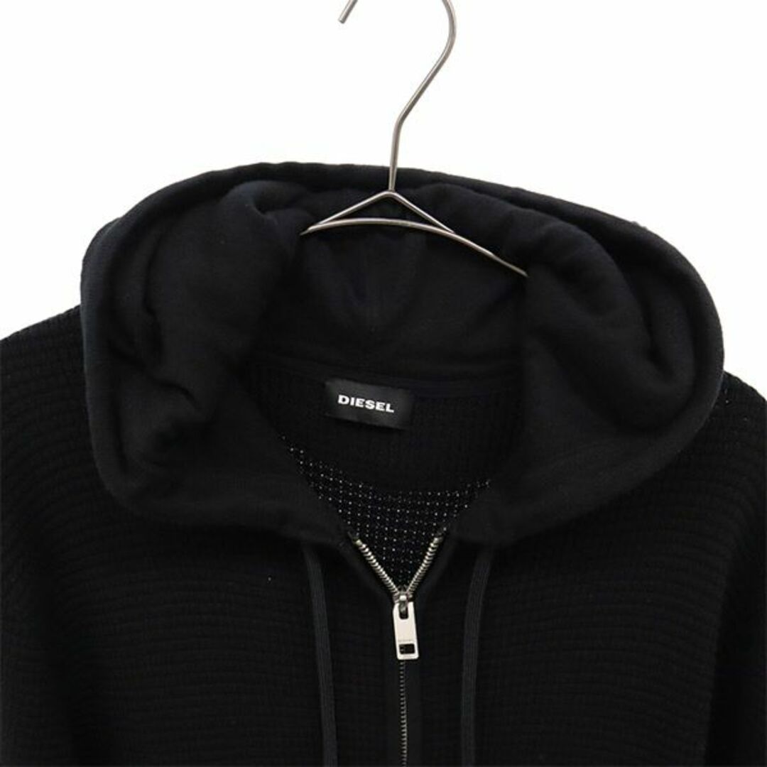 DIESEL - ディーゼル ジップパーカー M ブラック DIESEL メンズ 【中古