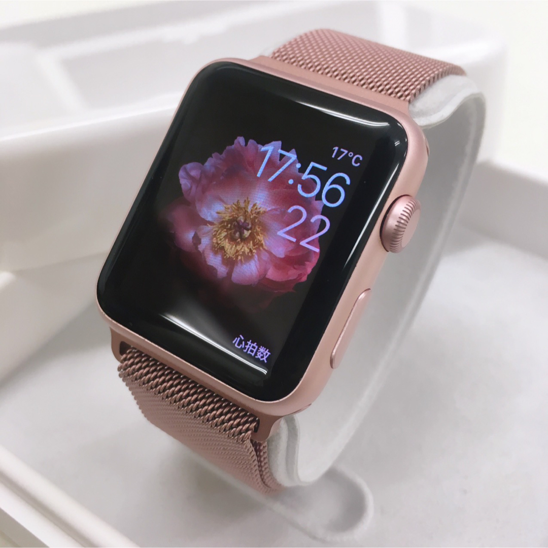 スマートフォン/携帯電話廃盤色 Apple Watch SPORT RoseGoldアップルウォッチ