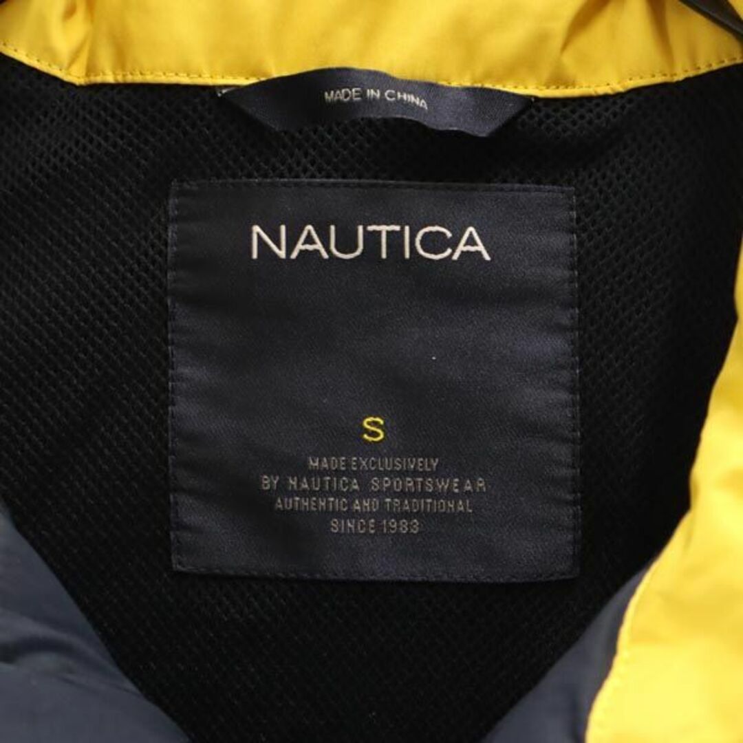 ノーティカ ブルゾン ジャケット S ネイビー NAUTICA ロゴ メンズ 【中古】 【231012】