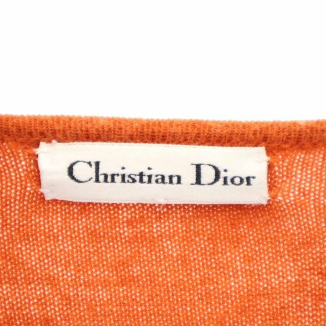 クリスチャンディオール ウール100％ ニット オレンジ Christian Dior セーター 長袖 レディース   【231012】 5
