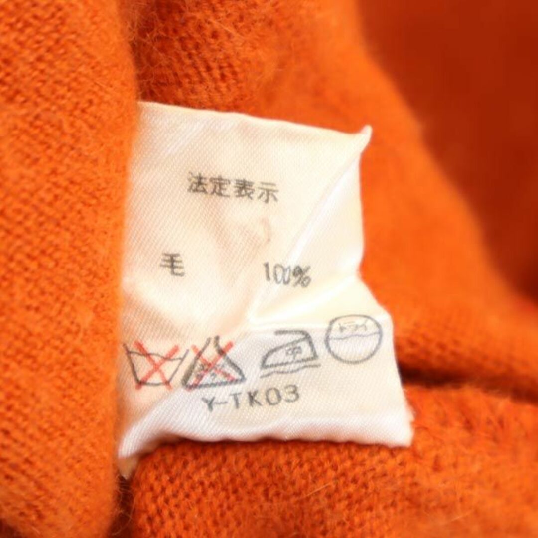 クリスチャンディオール ウール100％ ニット オレンジ Christian Dior セーター 長袖 レディース   【231012】 6