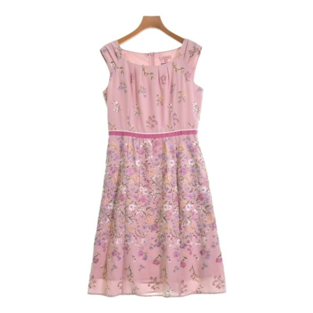 TOCCA トッカ ワンピース 2(M位) ピンクx緑x白等(花柄) 【古着 TOCCA トッカ ワンピース 2(M位) ピンクx緑x白等(花柄) 【古着