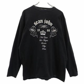 ショーンジョン(Sean John)のショーンジョン 長袖 Tシャツ L ブラック Sean John ロンT メンズ 【中古】  【231012】(Tシャツ/カットソー(半袖/袖なし))