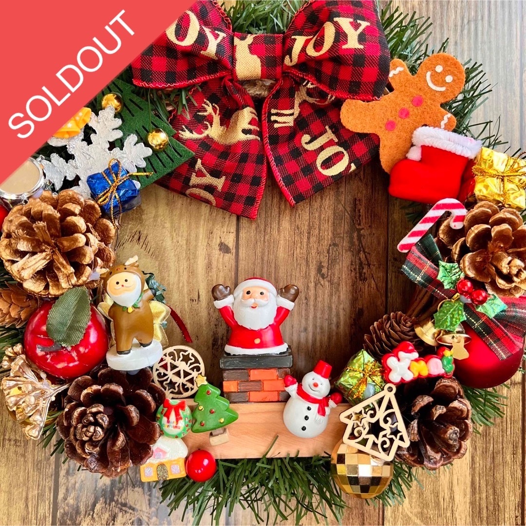 ラクマ限定SALE✩.*˚クリスマスリース(自然素材ナチュラルリース)