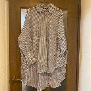 ザラ(ZARA)の新品　ZARA ロングシャツ(シャツ/ブラウス(長袖/七分))