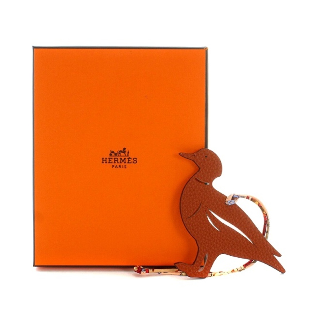 Hermes - エルメス HERMES プティアッシュ 鴨 バッグチャーム レザー