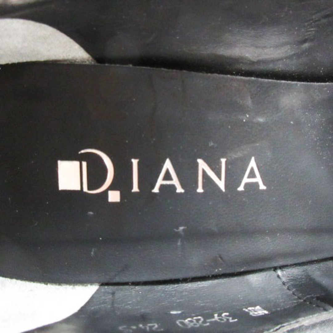 DIANA - ダイアナ DIANA パンプス ヒープトゥ サテン 24.5cm ブラック ...