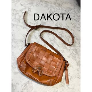 ほぼ未使用品 DAKOTA ダコタ 蹄鉄 本革 レザー ミニ ショルダーバッグ