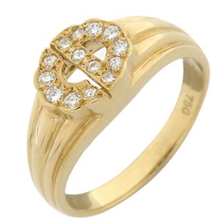 Dior ディオール　リング　13号　金　ダイヤ　Oui Double Ring