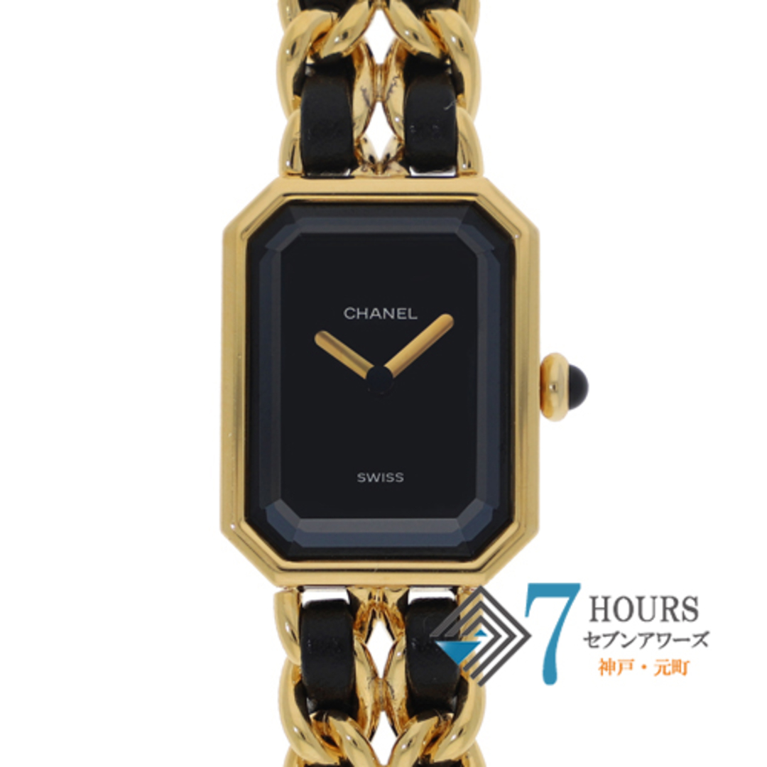 CHANEL - 【117993】CHANEL シャネル  H0001 プルミエール L ブラックダイヤル GP クオーツ 当店オリジナルボックス 腕時計 時計 WATCH レディース 女性 女【中古】