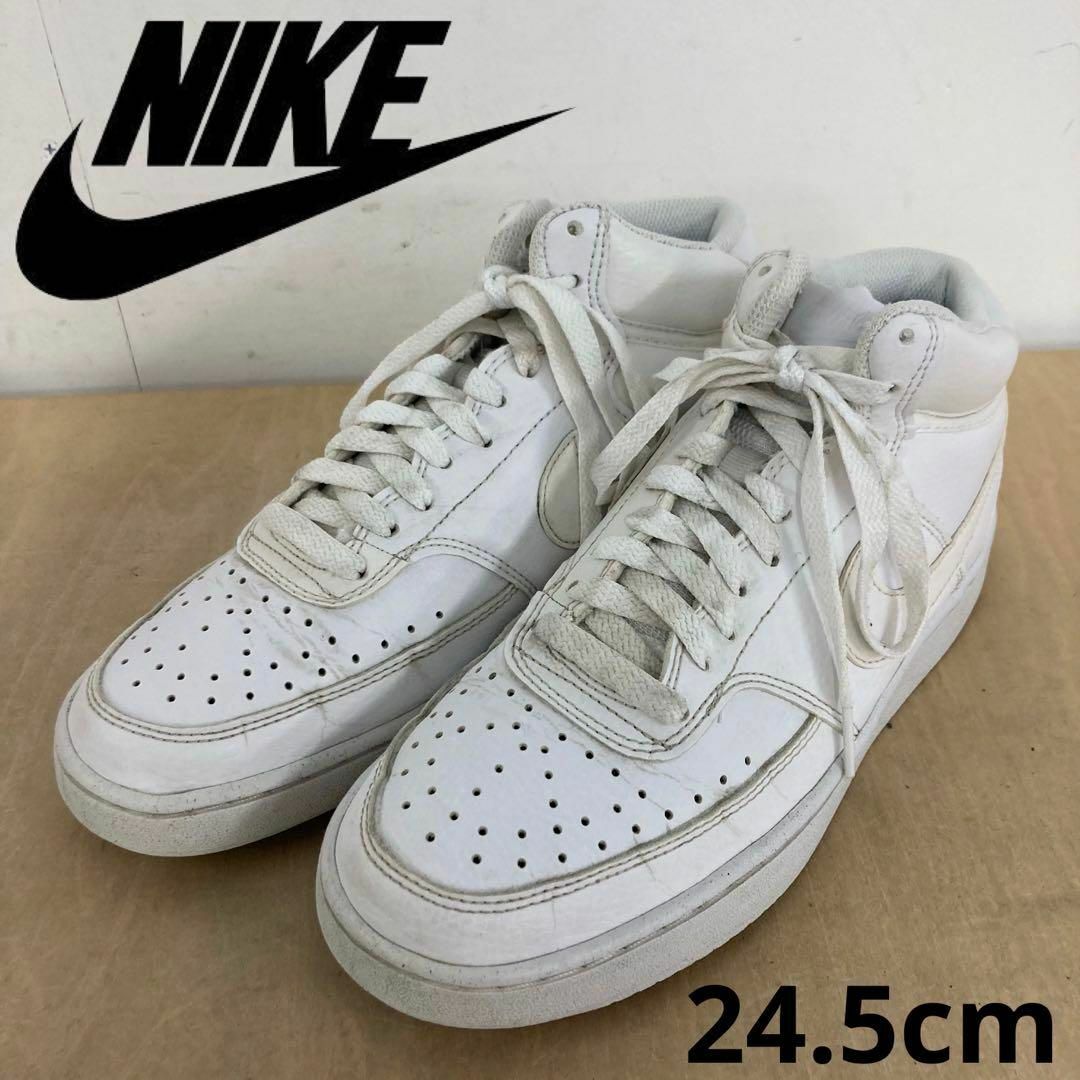 NIKE(ナイキ)のNIKE COURT VISION MID NN 24.5cm メンズの靴/シューズ(スニーカー)の商品写真