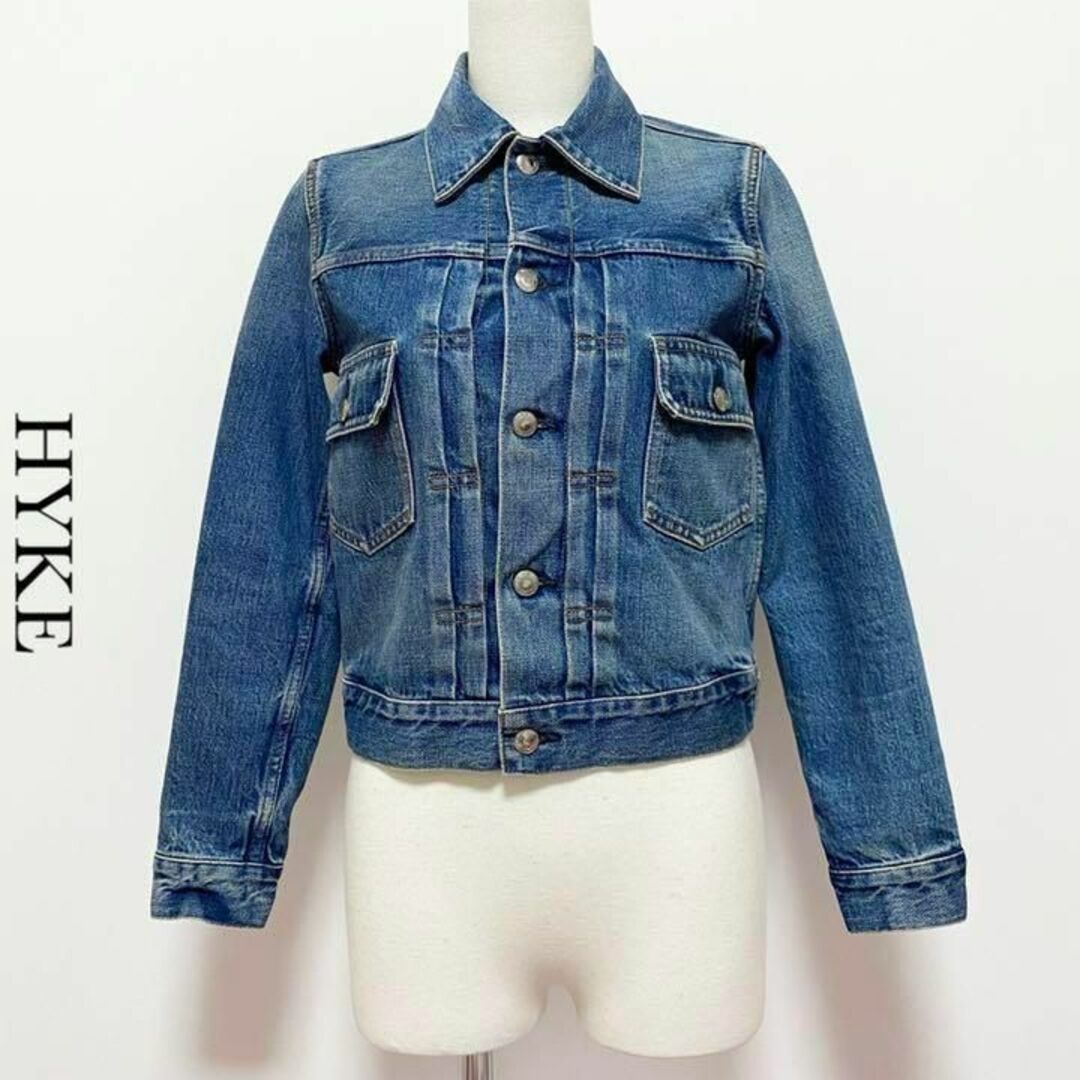 【定価3.5万】HYKE ハイク タイトフィットデニムジャケット