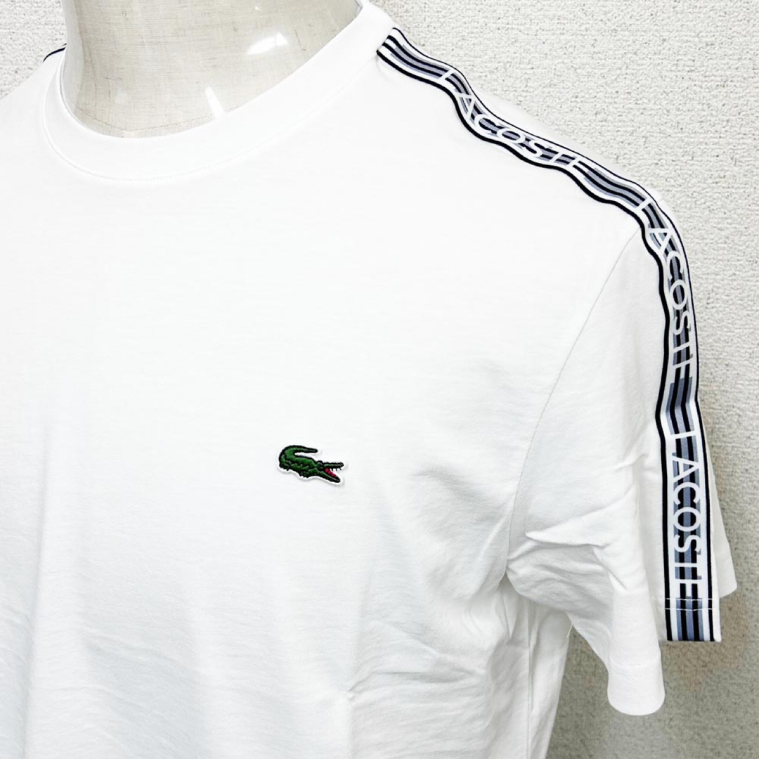 LACOSTE(ラコステ)の新品 ラコステ 半袖Ｔシャツ TH5071 ホワイト Mサイズ メンズのトップス(Tシャツ/カットソー(半袖/袖なし))の商品写真