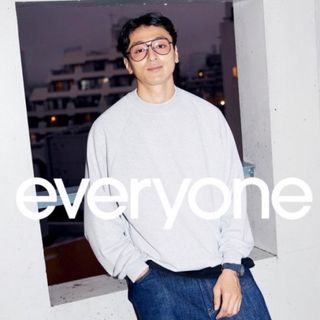 ワンエルディーケーセレクト(1LDK SELECT)のeveryone COTTON CREW NECK アッシュ ヘザー グレー M(スウェット)