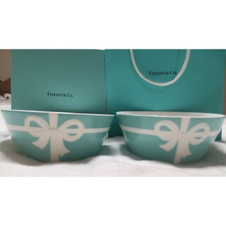 ティファニー(Tiffany & Co.)のティファニー　ブルーボックス　ボウル　2個セット　外箱・袋付き(食器)