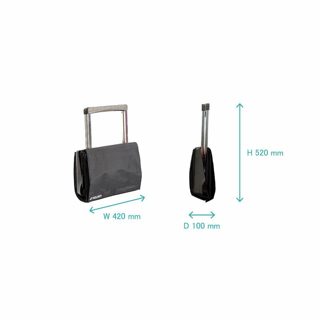 【SALE/100%OFF】 ROLSER ロルサー折りたたみショッピングカート プレガマティック MF BK ブラック RS-100PL イデアポート
