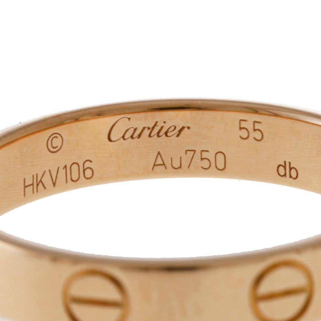 Cartier   カルティエ ミニラブ リング 指輪 .5号 金 Kピンク