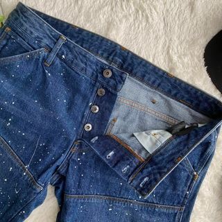 G-STAR RAW - ☆美品 ジースターロウ 5620 バイカーデニム 立体裁断