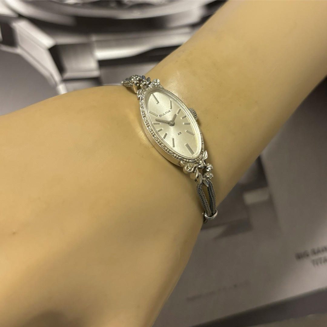 Bulova - Bulovaブローバ レディース アンティーク時計 14K無垢 Bulova - Bulovaブローバ レディース アンティーク時計 14K無垢