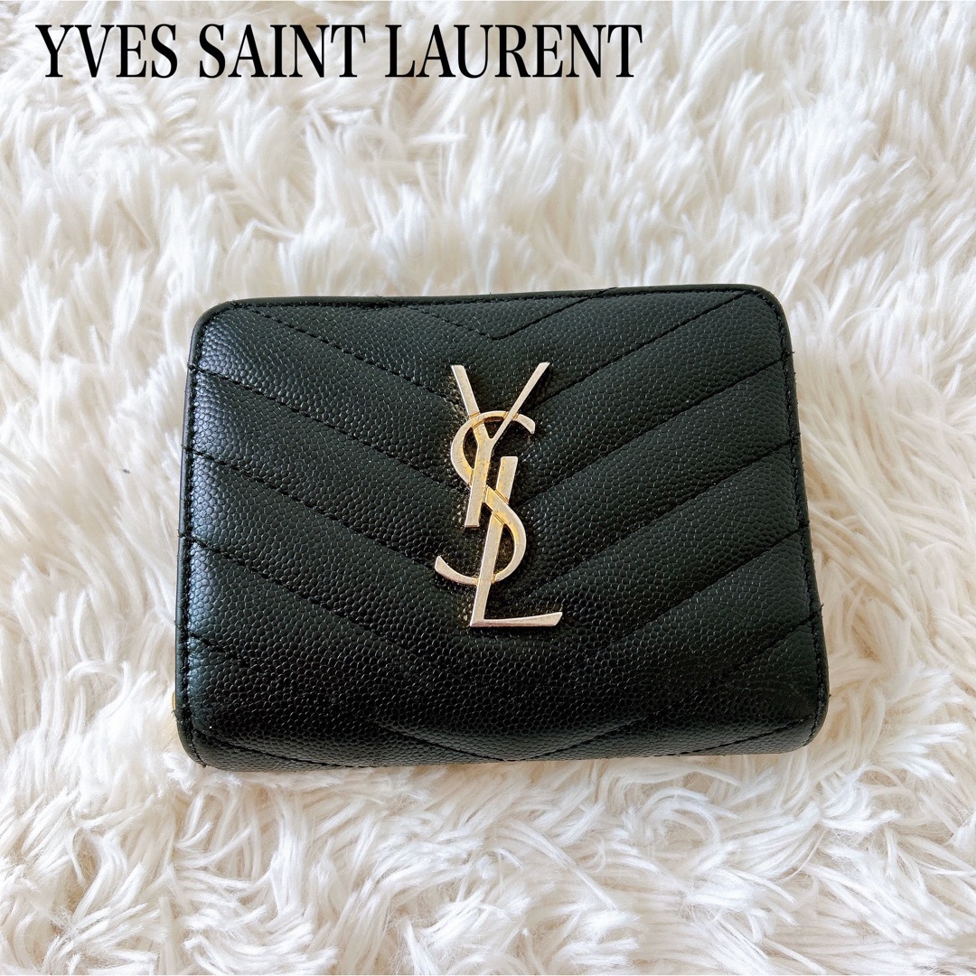 Saint Laurent - サンローラン イヴサンローラン 財布 二つ折り ...