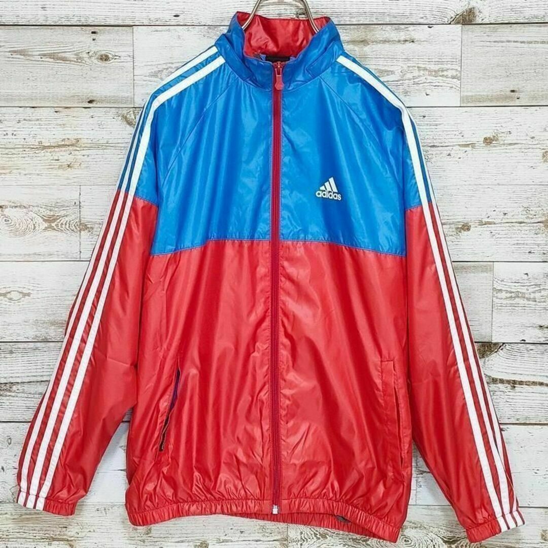 【D13】adidasアディダスCLIMAPROOFマウンテンパーカービッグロゴ