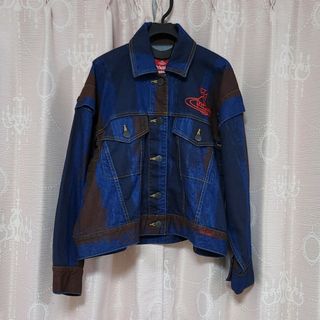 Vivienne Westwood オーブ ボーダー デニム ジャケット