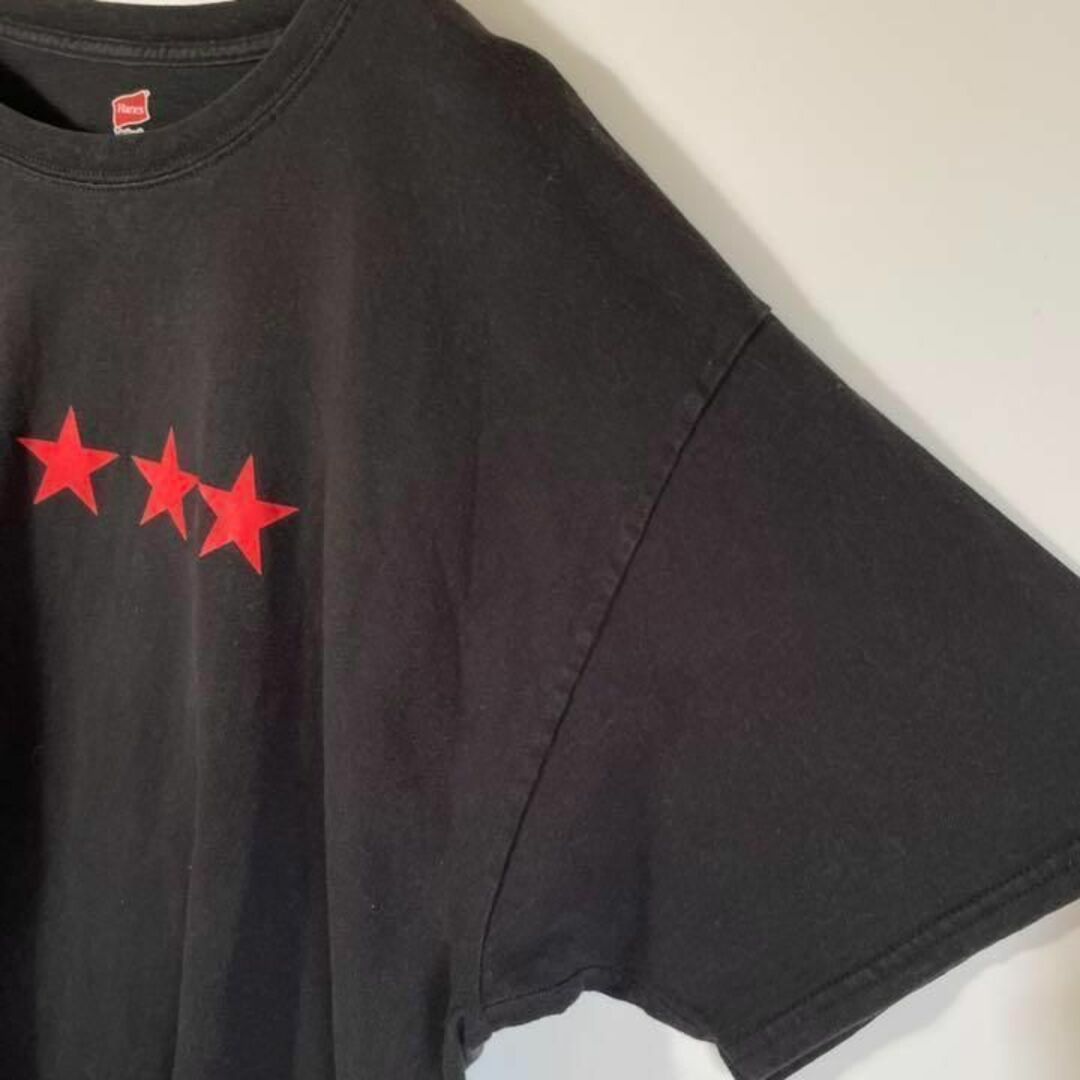 21cm【アメリカ❗️】90s ヘインズ　赤ロゴ　5星　Tシャツ　XL ビッグサイズ