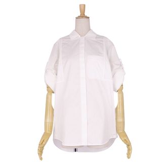 極美品 エルメス HERMES シャツ ブラウス 21SS ロングスリーブ 馬車刺繍 コットン トップス レディース 34(S相当) ホワイト 極美品 エルメス HERMES シャツ ブラウス 21SS ロングスリーブ 馬車刺繍 コットン トップス レディース 34(S相当) ホワイト