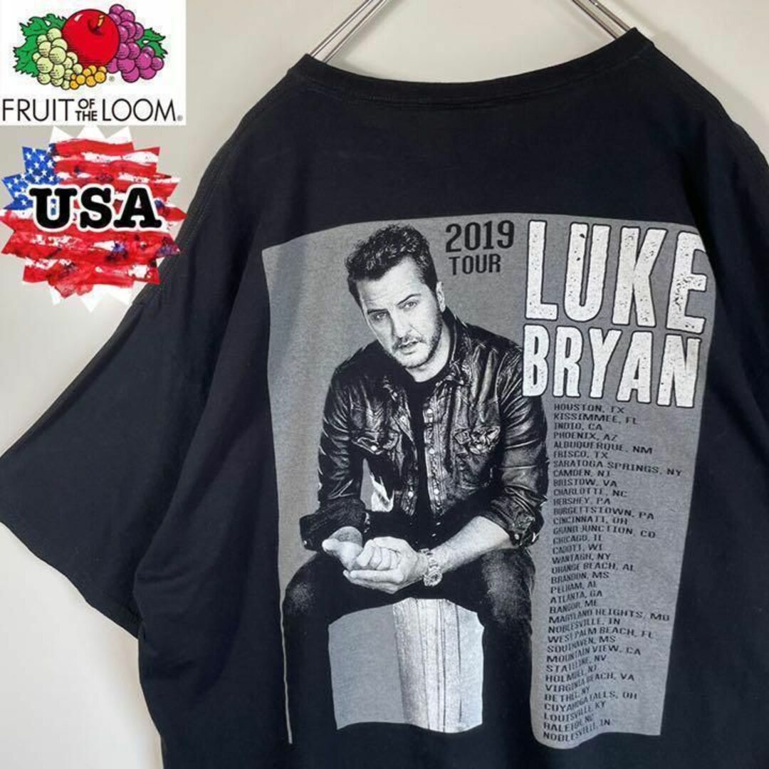 【アメリカ❗️】フルーツオブザルームLUKE BRYAN　XL ビッグサイズ75cm肩幅