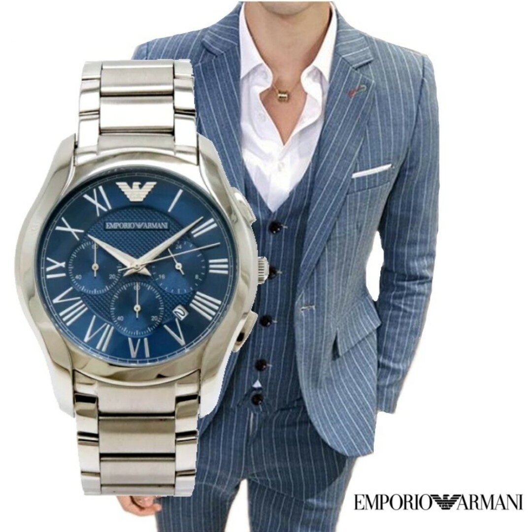 美品　EMPORIO ARMANI　腕時計　クロノグラフ