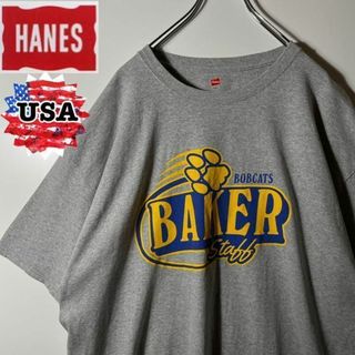 ヘインズ(Hanes)の【アメリカ古着❗️】90s ヘインズ　カレッジ　BAKER　XL ビッグサイズ(Tシャツ/カットソー(半袖/袖なし))