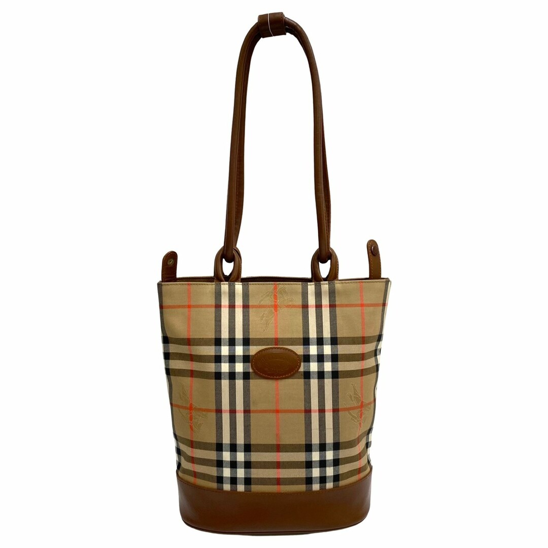 良品 Burberry バーバリー トートバッグ ノバチェック レザー 2way-