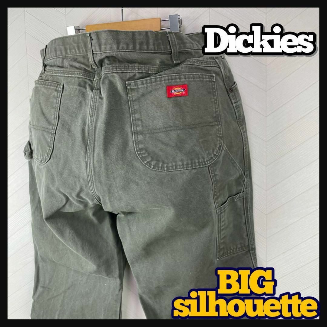 Dickies ワークパンツ ワイドパンツ ダッグ生地