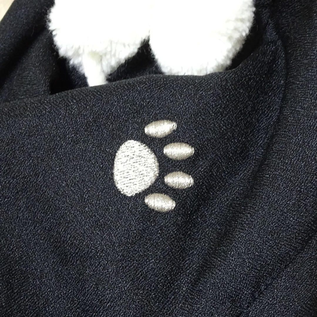 ペットパラダイス　紋付袴　はかま　着物　正月　ブラック　黒　ゴールド系　SS