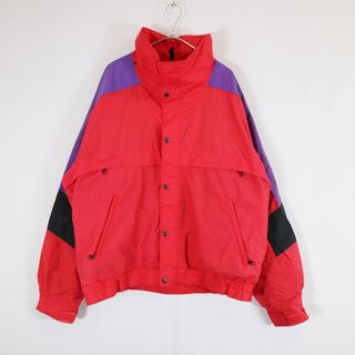 ザノースフェイス(THE NORTH FACE)のTHE NORTH FACE ノースフェイス ナイロンジャケット 防寒  防風  アウトドア キャンプ レッド (メンズ M‐XL) 中古 古着 N7457(ナイロンジャケット)