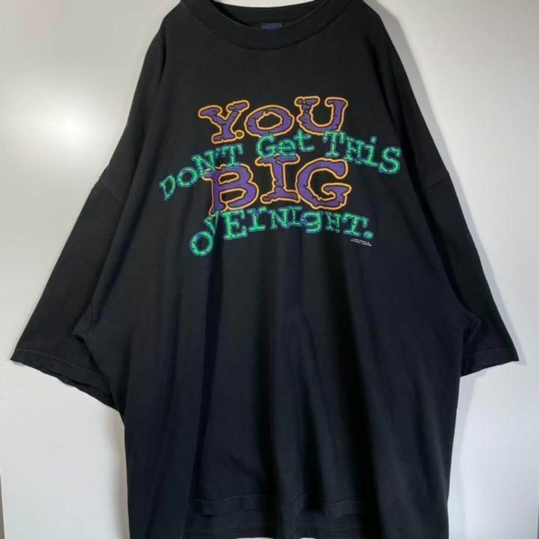 【アメリカ古着❗️】USA製　80s プリントロゴ半袖Tシャツ4XLビッグサイズ メンズのトップス(Tシャツ/カットソー(半袖/袖なし))の商品写真