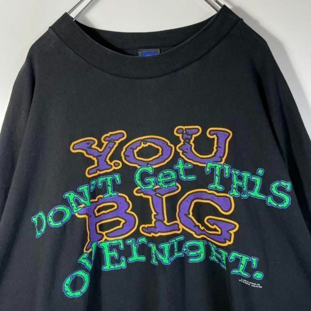 【アメリカ古着❗️】USA製　80s プリントロゴ半袖Tシャツ4XLビッグサイズ メンズのトップス(Tシャツ/カットソー(半袖/袖なし))の商品写真
