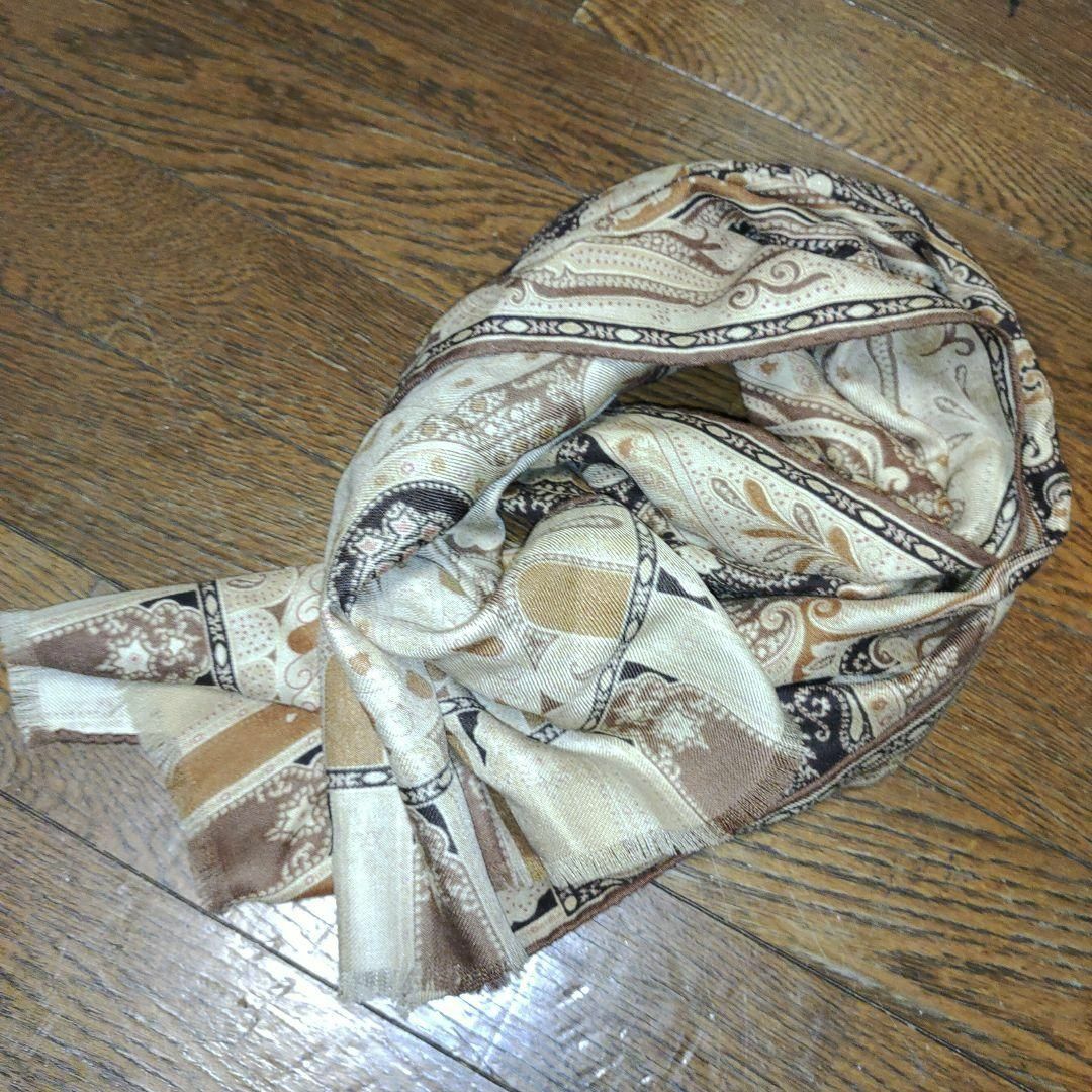 ETRO - 1829超美品 エトロ ストール マフラー シルク混 定番ペイズリー