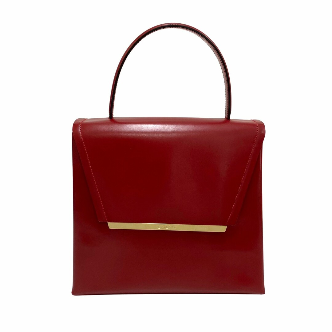 極 美品 希少品 保存袋付き LOEWE ロエベ アナグラム ロゴ 金具 カーフ
