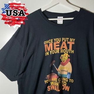 ジャージーズ(JERZEES)の【アメリカ古着❗️】90s キャラクター　アニマルロゴ　2XL ビッグサイズ(Tシャツ/カットソー(半袖/袖なし))