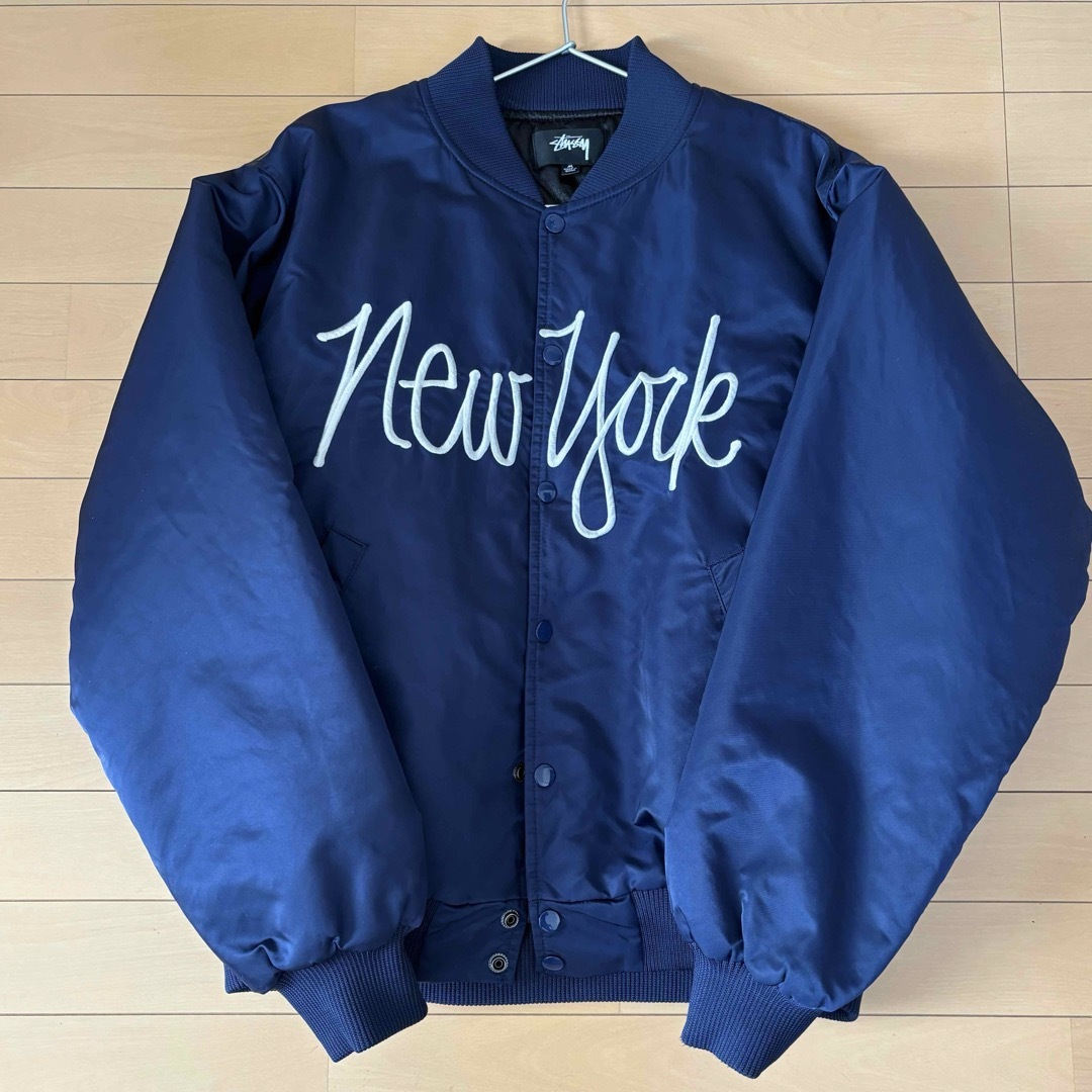 STUSSY NY CHAPTER SATIN JACKET ジャケット M