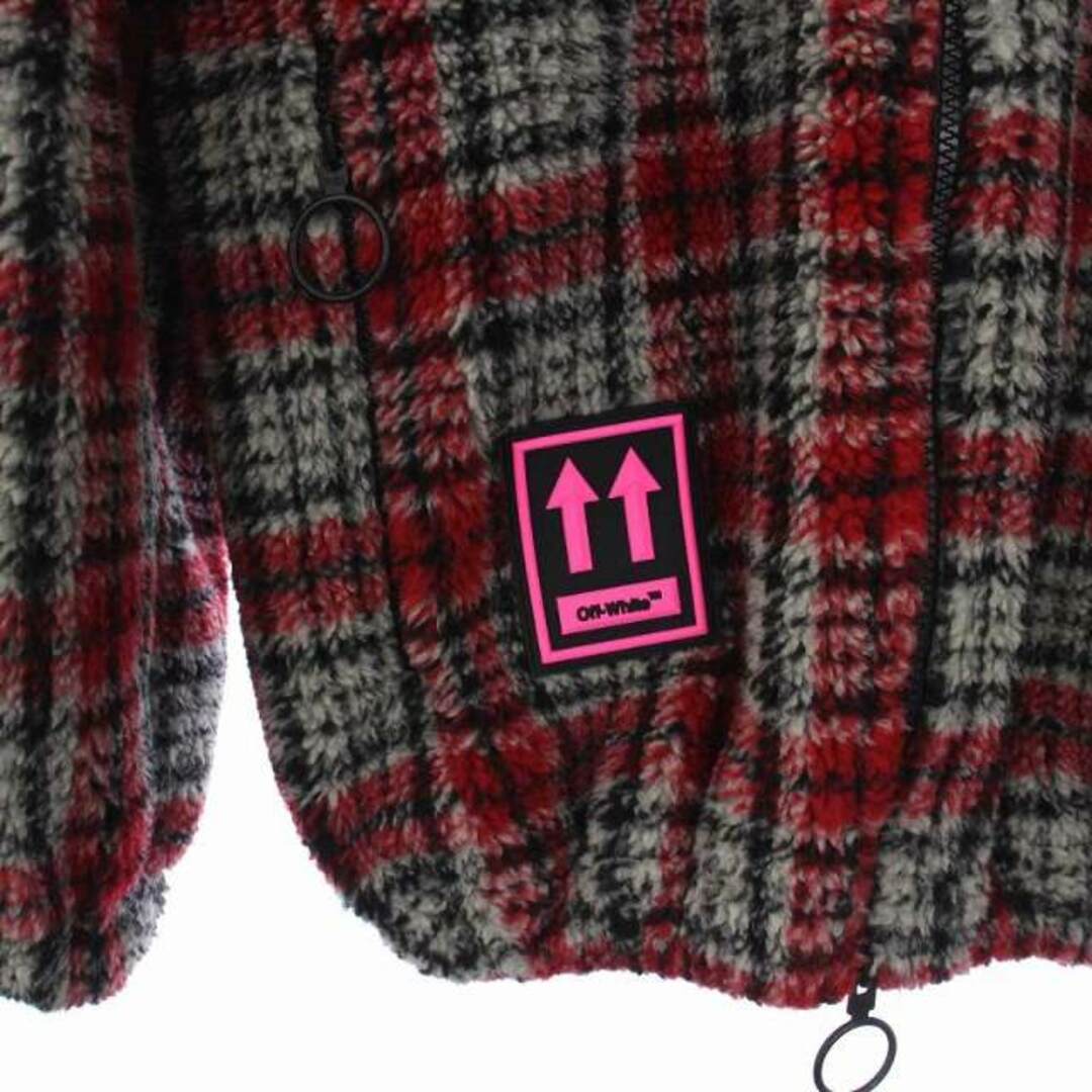 OFF WHITE 19AW Plaid Fleece Jacket