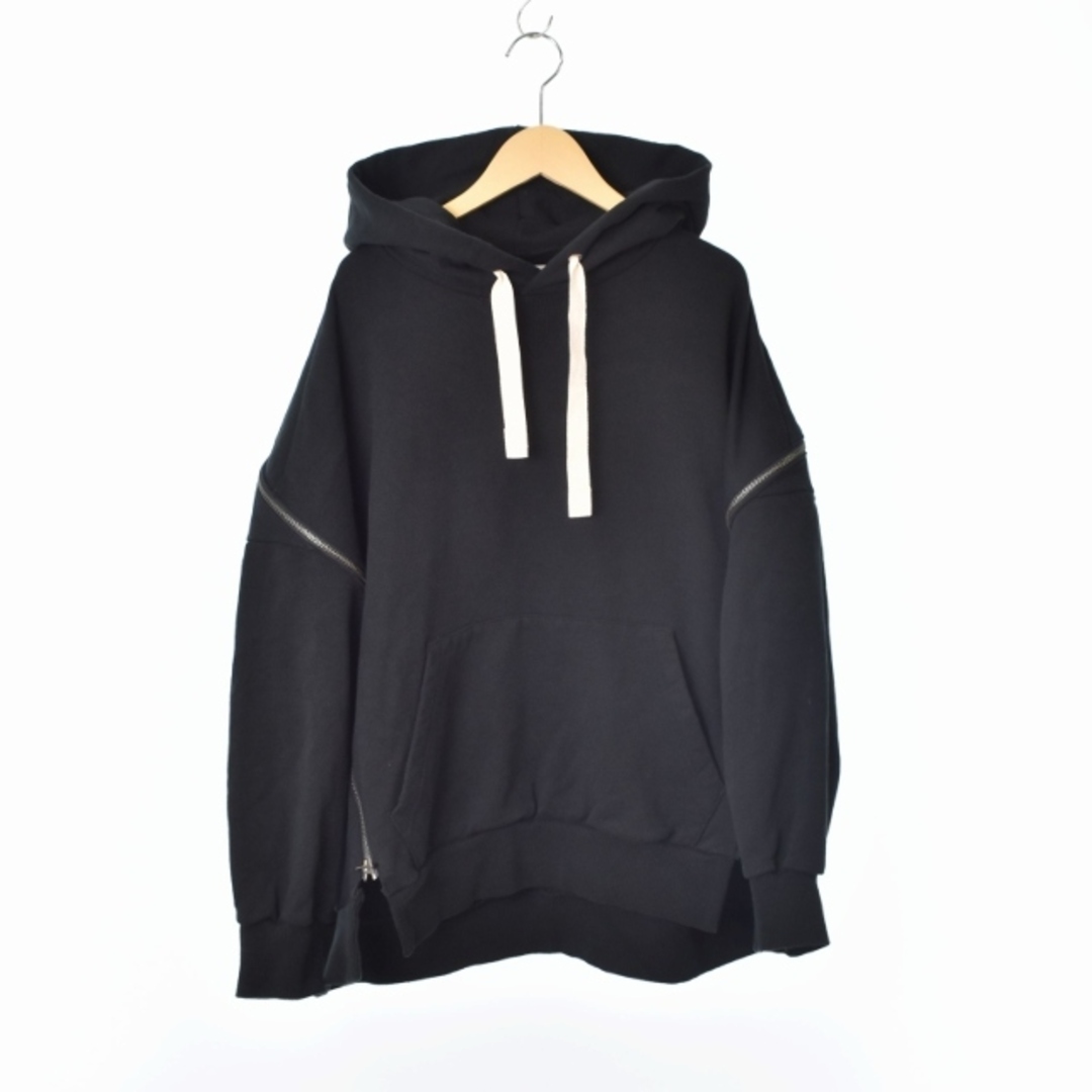 ACETASM ZIPPER HOODIE プルオーバーパーカー 2 ブラック