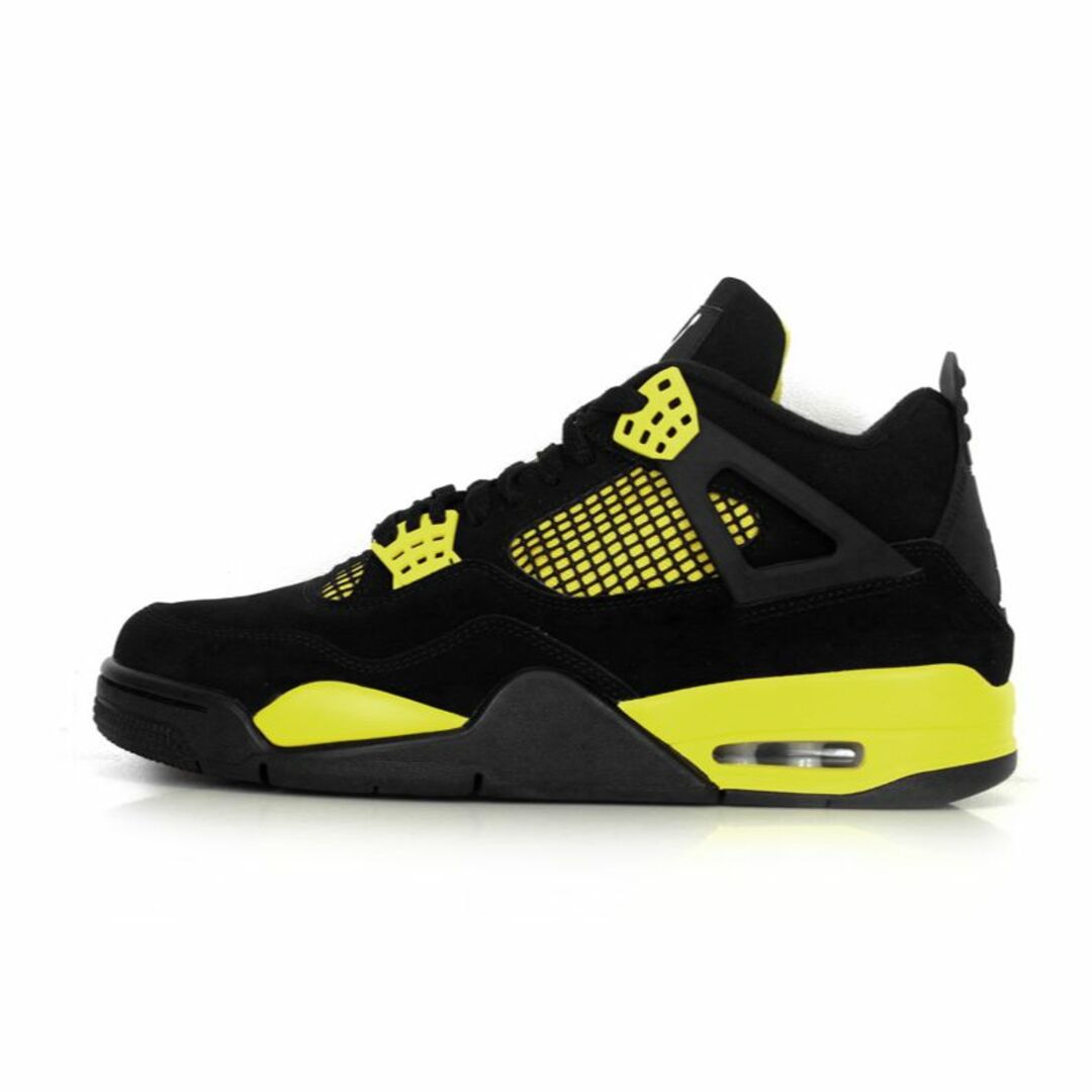 ナイキ NIKE ■ 【 AIR JORDAN 4 RETRO BLACK/WHITE-TOUR YELLOW DH6927 017 】 エア ジョーダン 4 サンダー スニーカー n3641