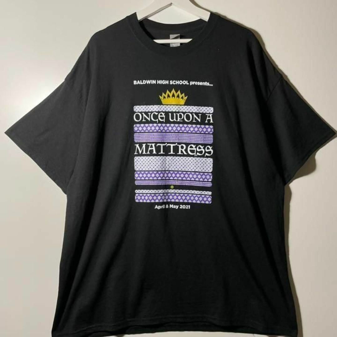 【アメリカ❗️】ハイスクール　プリントロゴ半袖Tシャツ　黒2XLビッグサイズ