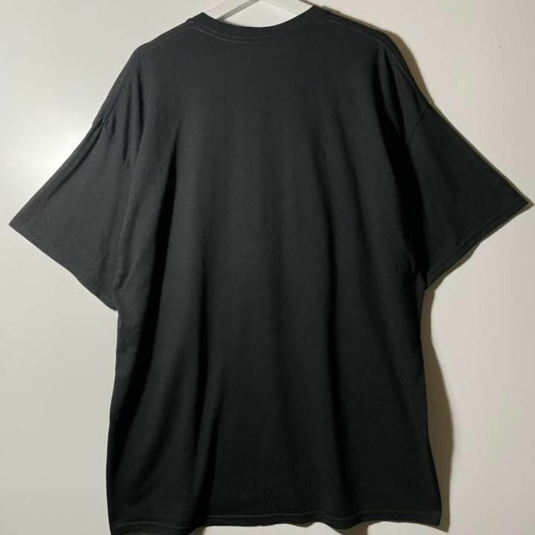 【アメリカ❗️】90s プリントロゴ半袖Tシャツ　黒　3XL ビッグサイズ 5