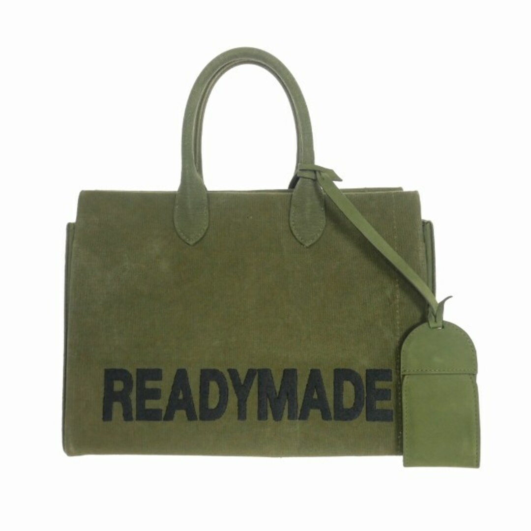 READYMADE SHOPPING BAG ロゴ トートバッグ カーキ 緑