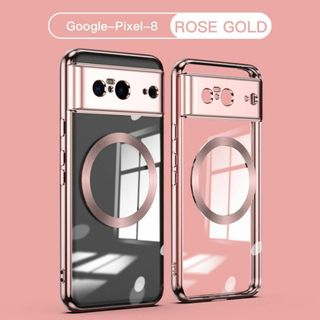 グーグルピクセル(Google Pixel)のPixel 8 ケース マグセーフ対応 ローズゴールド(Androidケース)